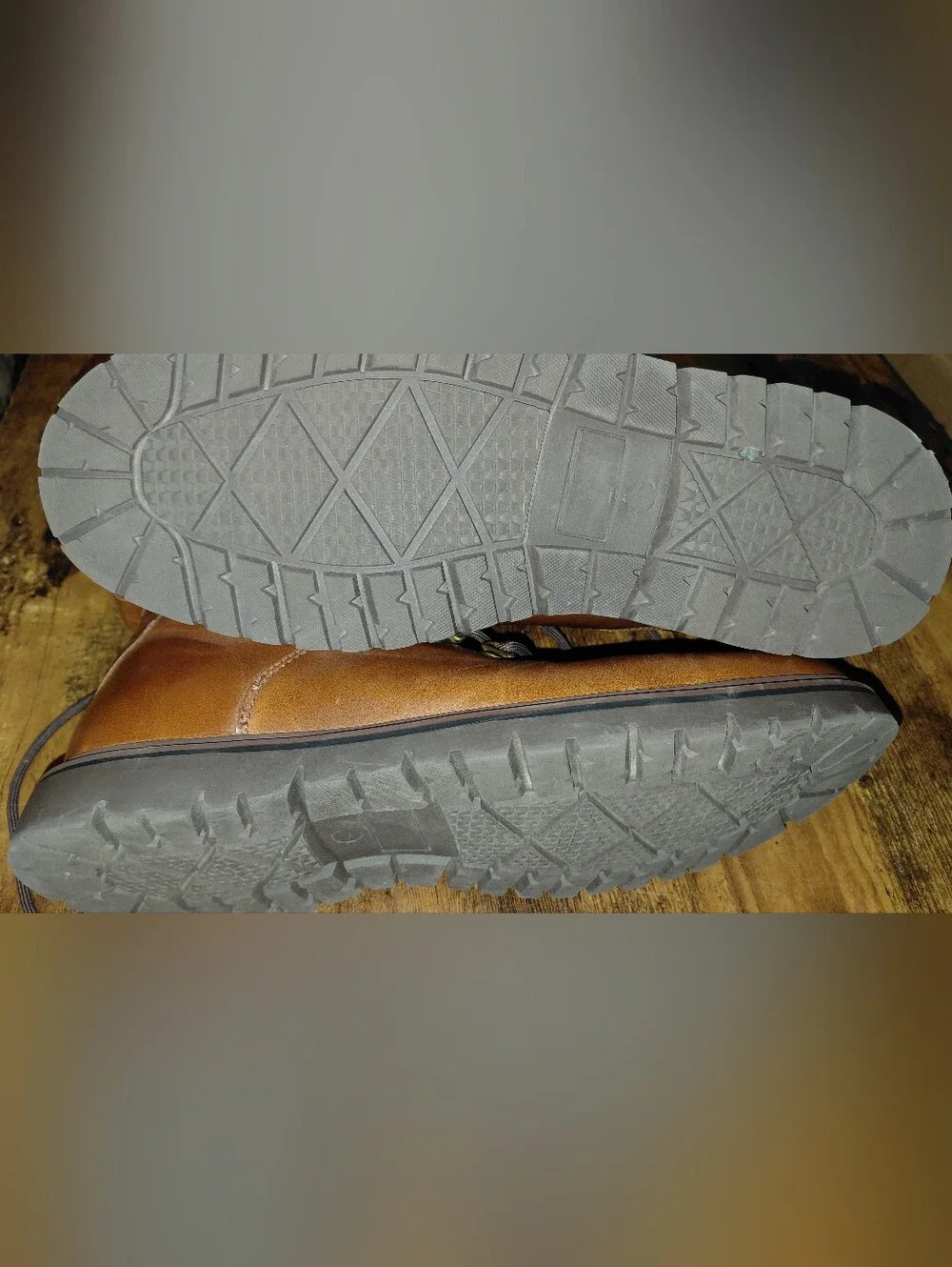 Aldo Brown Leather Lace-Up Hiking Boots